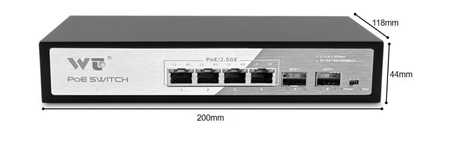 CM256-2WF4GT-4POE Kích thước sản phẩm (mm)