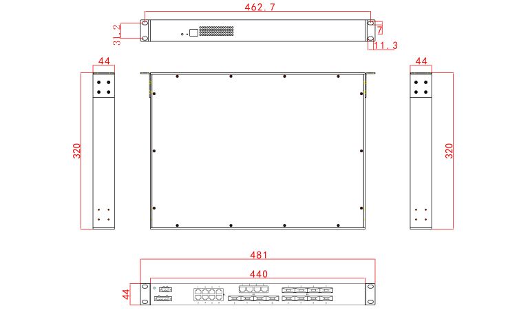 CM6024-12F12T Product Dimensions (mm)