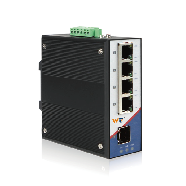 RS205-1GF4GT Rail-Mounted Unmanaged Switch