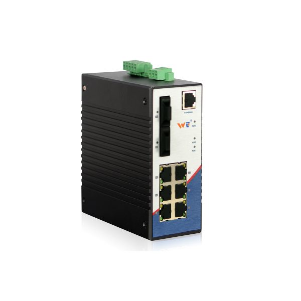 RS608-2F6T Layer 2 Rail-Mounted Managed Switch