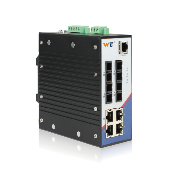 RS608-4F4T Layer 2 Rail-Mounted Managed Switch
