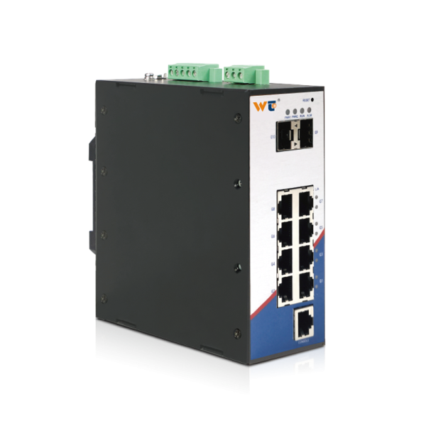 RS6110-2GF8GT Layer 2 Rail-Mounted Managed Switch