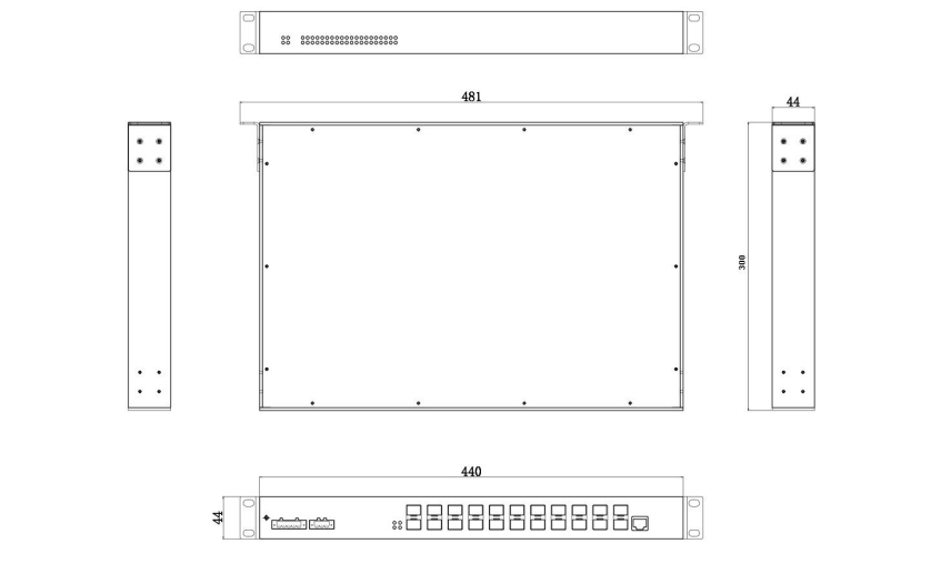 YT-CM6020-G-F16G4 Product Dimensions (mm)